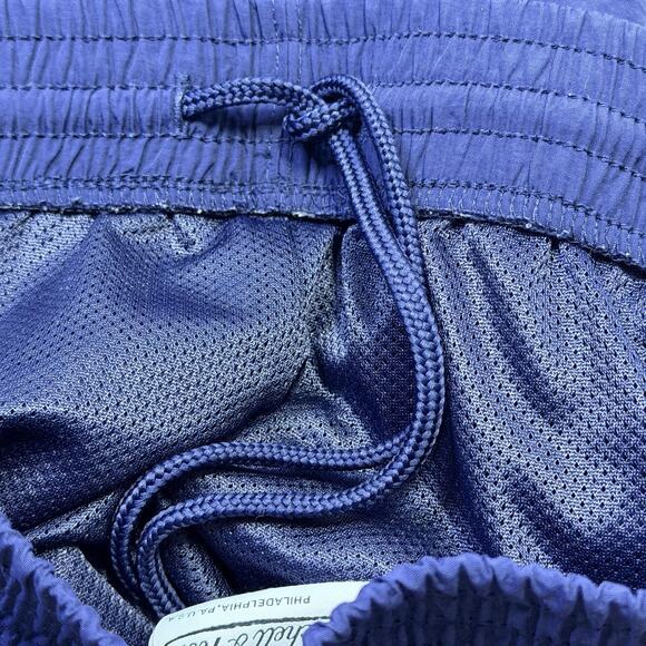 Mitchell & Ness Pants Mens Medium Navy Snap Tear Away Breakaway Track Mesh - Picture 8 of 9